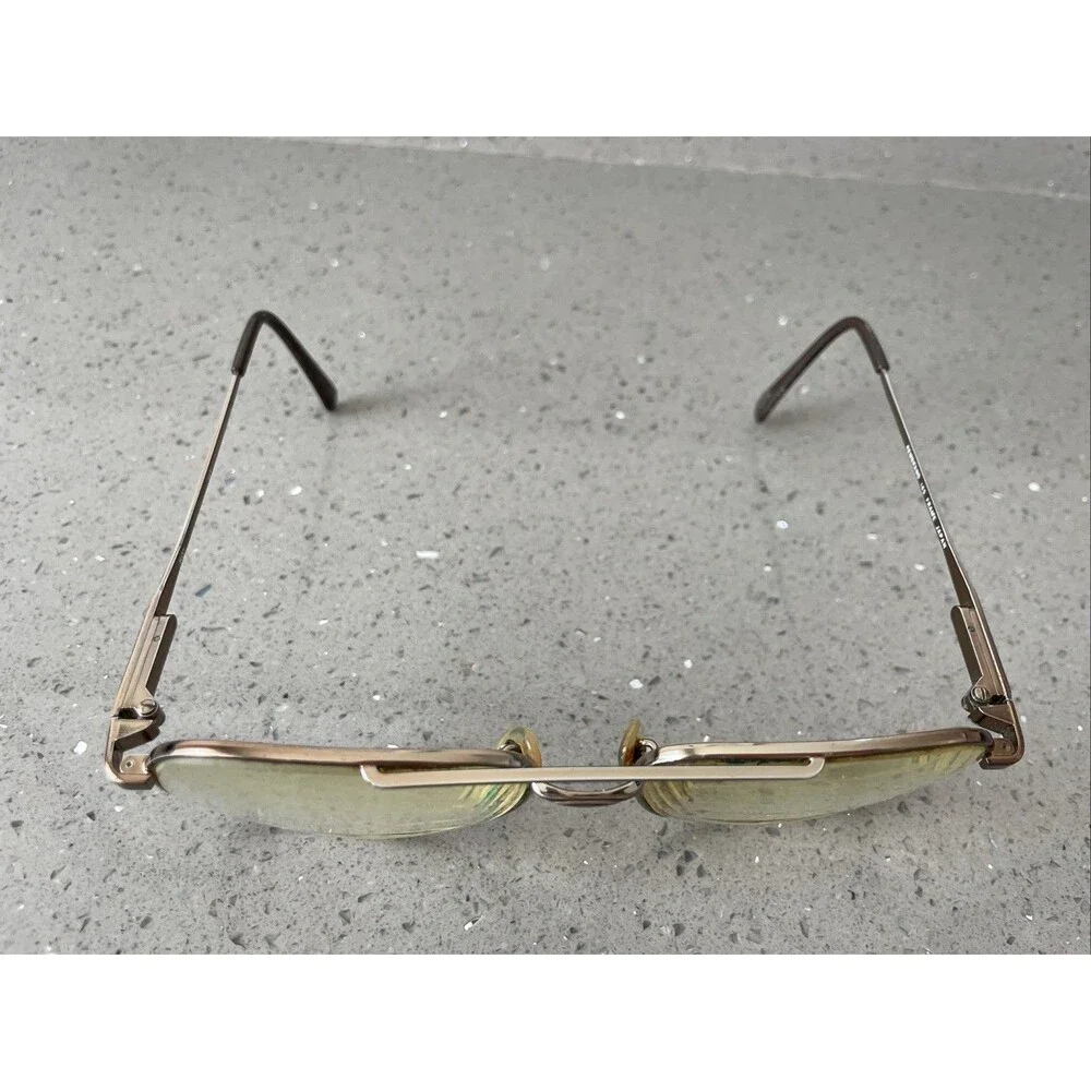 Vintage Rembrand Bronze 145 Eyeglasses Frames ONLY Japan Aviator Oversized